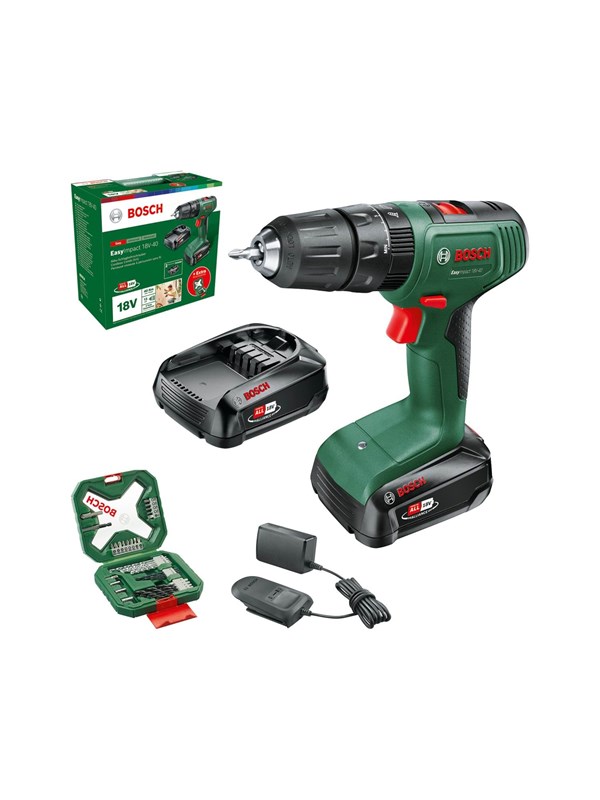 Bosch SLAGBORRMASKIN EASYIMP 18V-40 2X2AH 34AC