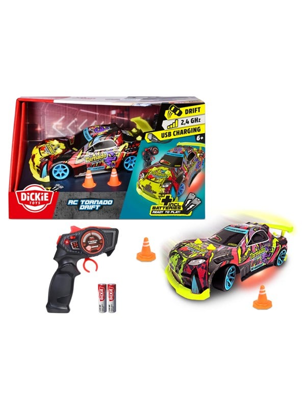 Produktfoto för Dickie Toys Tornado Drift Radiostyrd Bil 22 cm