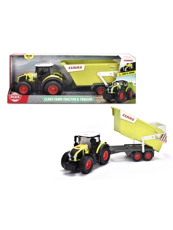 Dickie CLAAS Traktor med Trailer - Köp för SEK 329 - Spara 20%