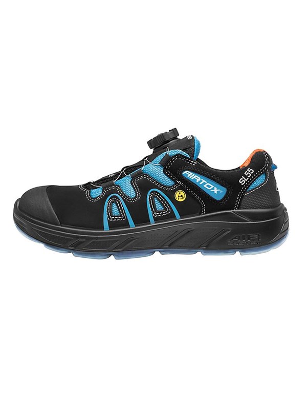 AIRTOX SL55 skyddsskor, ESD, UTURN, andningsbara, bred passform, stötdämpande, Str. 41