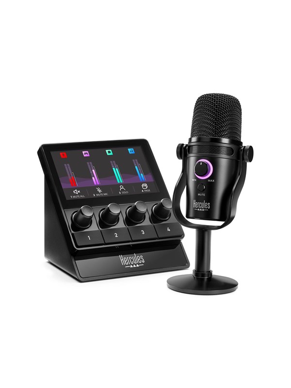 Hercules Stream Starter Kit (Stream 100 + USB Microphone)
