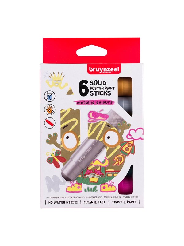 Bruynzeel - Gouache Sticks Metallic 6 pcs.