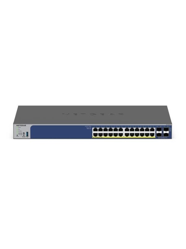 Netgear S3300-28X (GS728TX) - 28-Port Gigabit Ethernet Stackable Smart Switch with 2 Copper 10G and 2 SFP+ 10G Ports