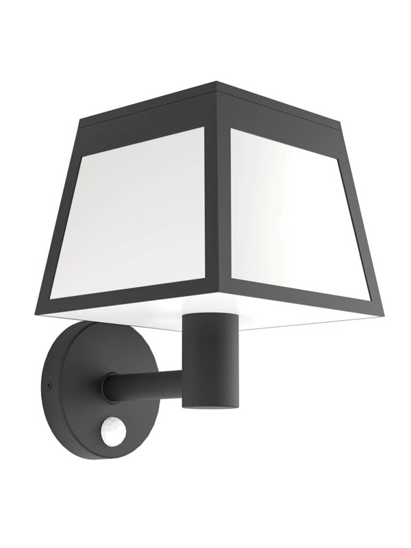 EGLO Altilia Solar Wall with Sensor Black/White