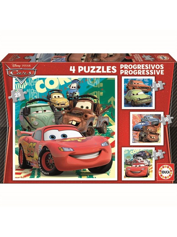 Produktfoto för Educa 12-16-20-25 Cars