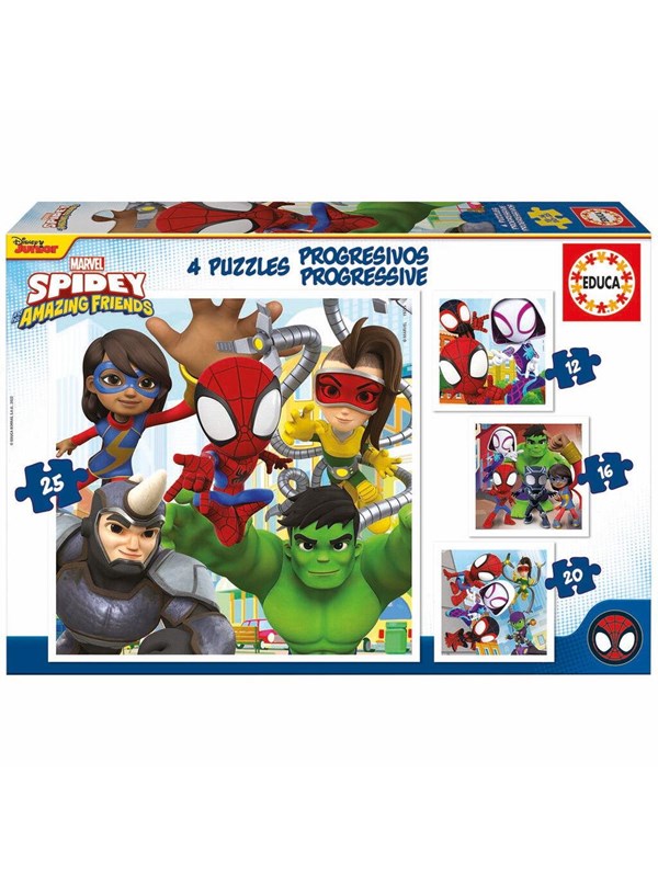 Educa 12-16-20-25 Progres. Spidey&amp;Amazing Friends