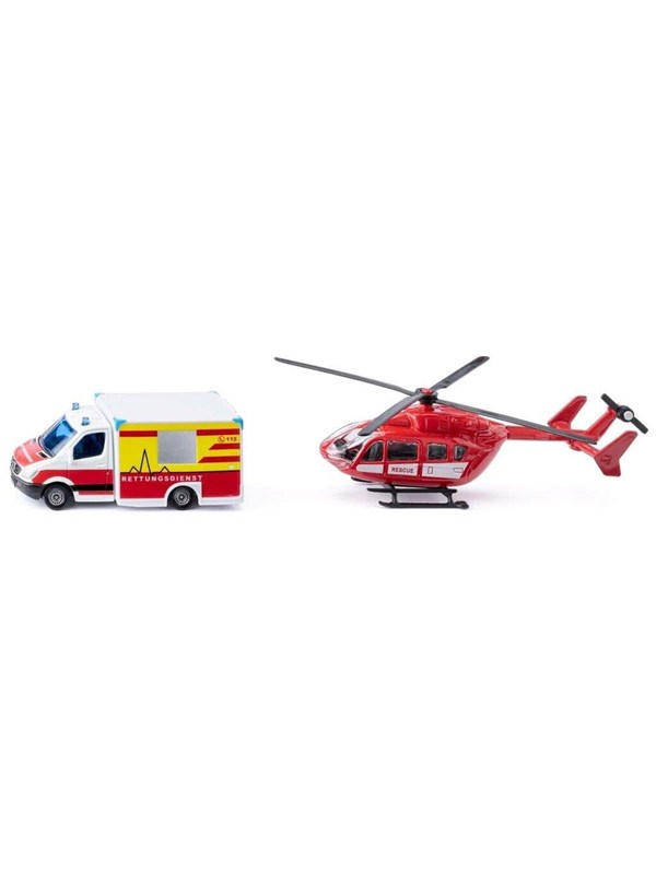 SIKU Mercedes-Benz Rescue Van and Helicopter