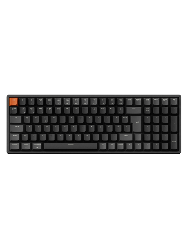 Keychron K4 v3 RGB QMK Wireless Hot Swap QMK - Super Red - Gaming Tangentbord - Nordisk - Svart - Köp för SEK 899 - Spara 43%