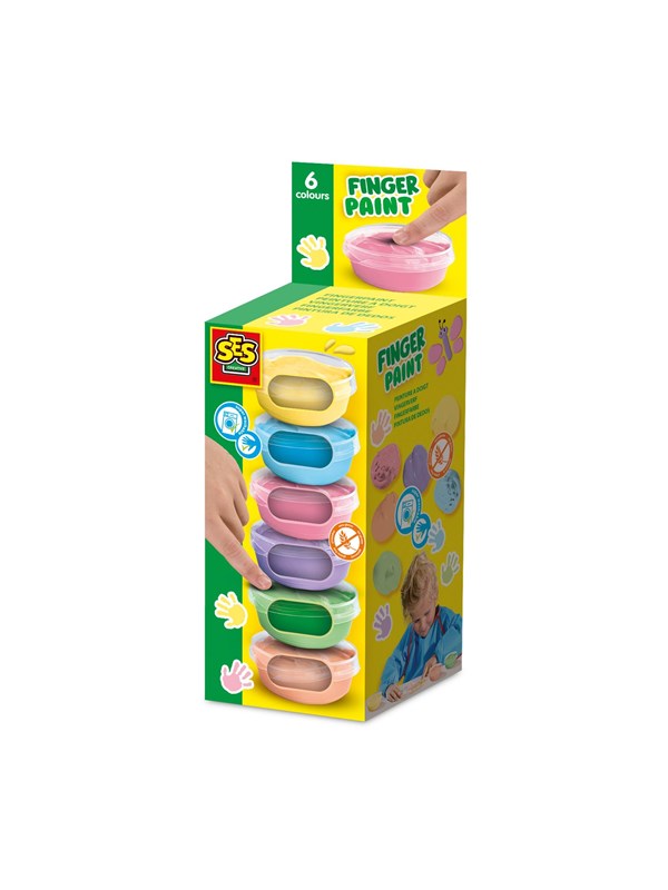SES Creative Fingerpaint Pastel 6x45ml