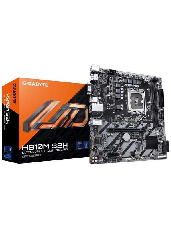 GIGABYTE H810M S2H Moderkort - Intel H810 - Intel LGA1851 - DDR5 RAM - Micro-ATX