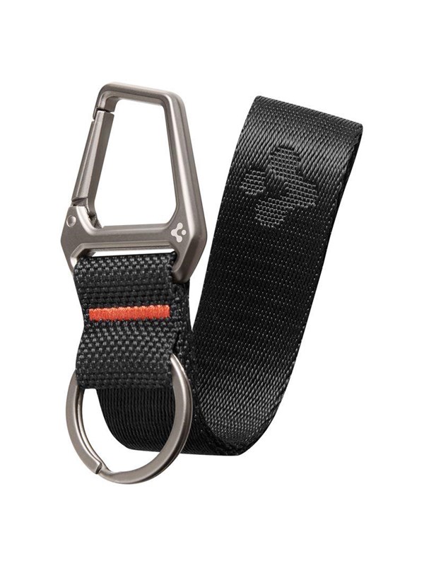 Spigen Carabiner With KeyRing 2 Pack - black