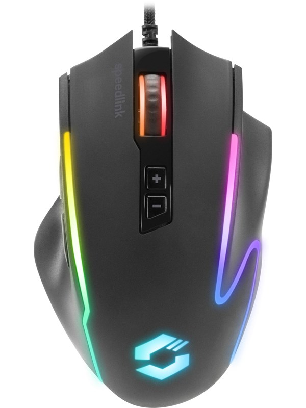 Produktfoto för Speed-Link Speedlink DECUS NX RGB Gaming Mouse - Rubber Black - Gamingmus - 6 knappar - Svart