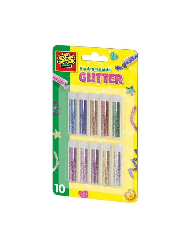 SES Creative Biodegradable Glitter - 10 Colours of Glitter
