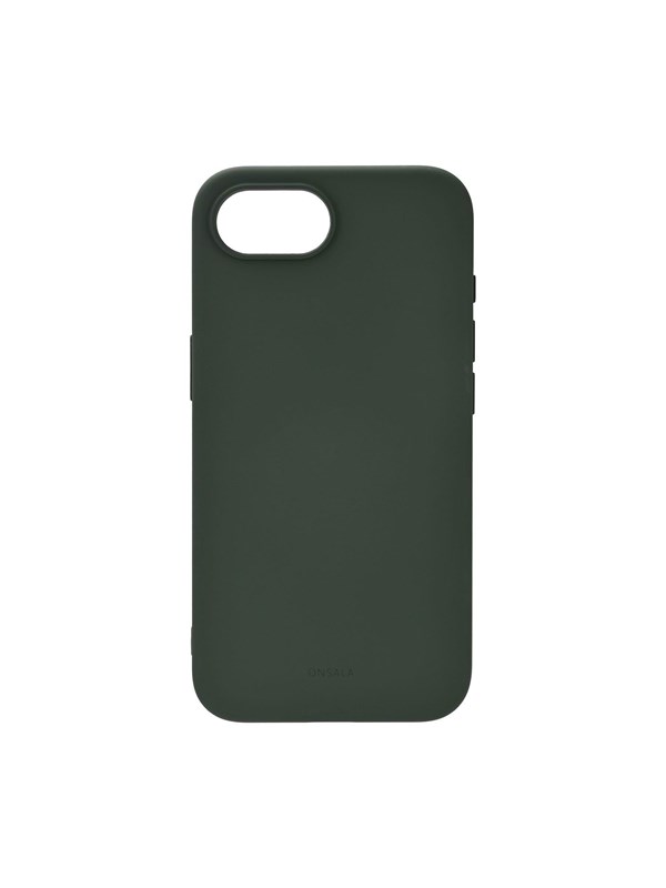 ONSALA Phone Case iPhone 16E Back Silicone Touch MagSerie Olive Green