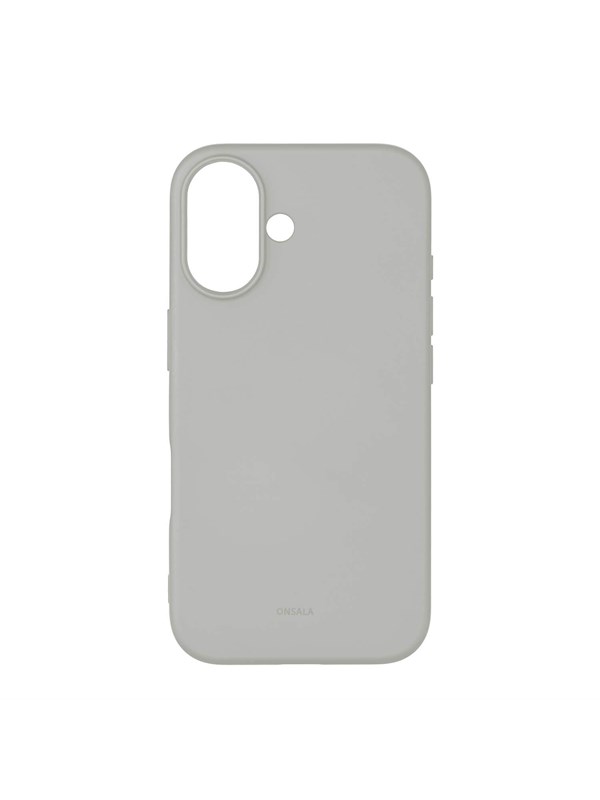 ONSALA Phone Case with Silicone Feel Concrete - iPhone 16