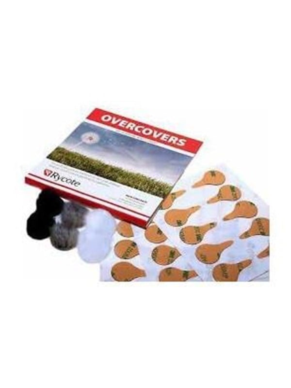 Produktfoto för Rycote Overcovers - 6 Pälsskivor 30 Klistermärken Grå, Svart, Vit