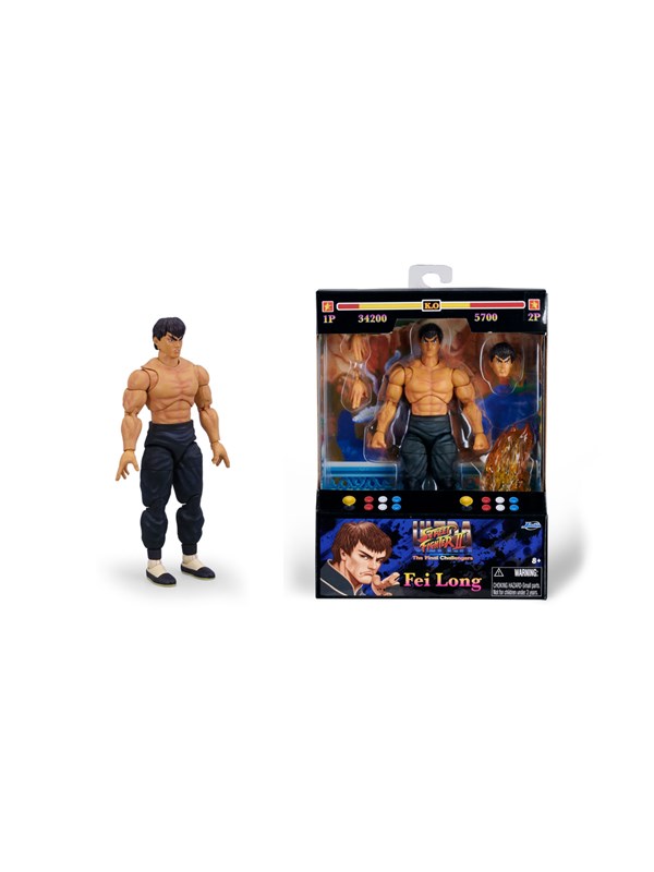 Jada Toys Street Fighter II Fei-Long 6" figur