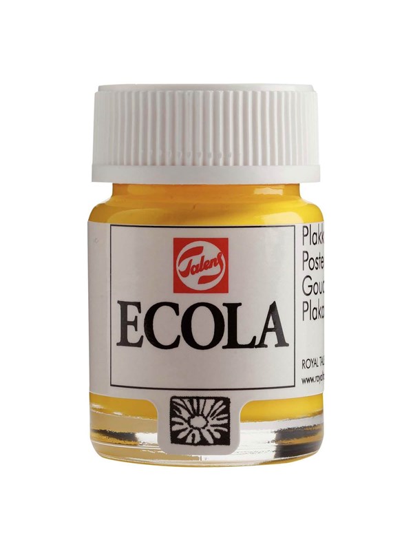 Bruynzeel - Ecola Poster Paint Bottle 16ml Yellow 200