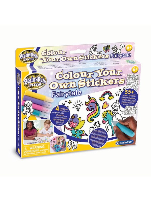 Brainstorm Colour Your Own Stickers - Fairytale