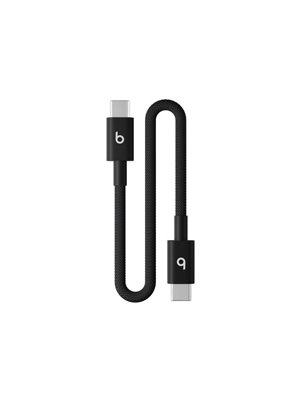Apple Beats USB‑C to USB‑C Woven Short Cable (20 cm / 8 in.) - Bolt Black