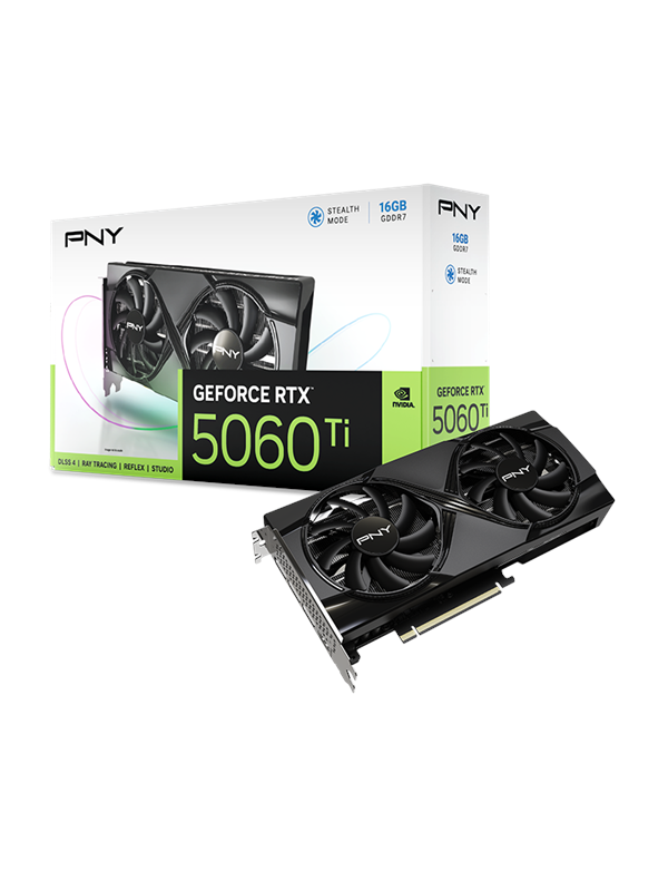 PNY GeForce RTX 5060 Ti Dual Fan - 16GB GDDR7 RAM - Grafikkort