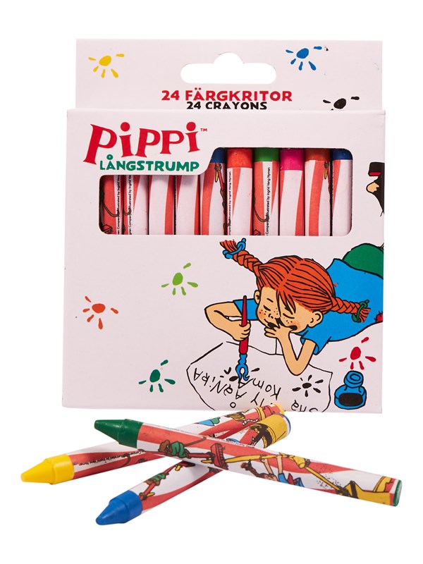 Euromic 24 crayons packed in box with eurohole 12.5 x 10 x 1.6 cm