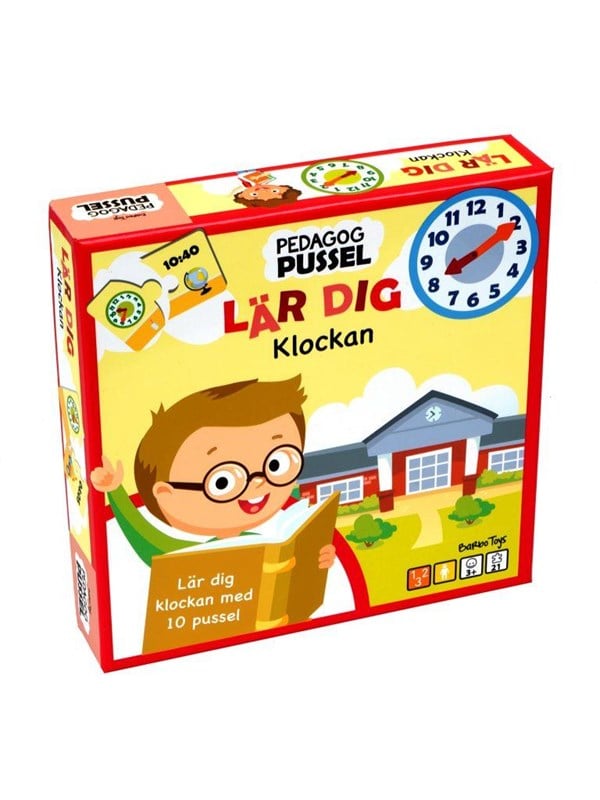 Barbo Toys Pedagog Pussel Lär Dig Klockan