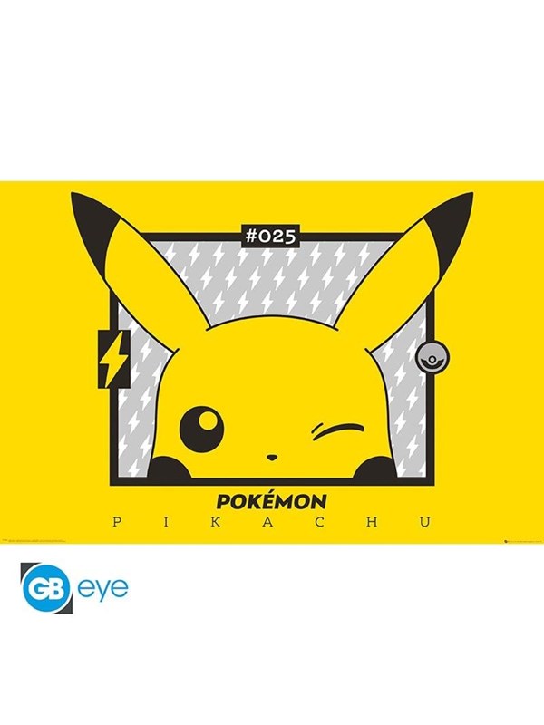 ABYstyle - POKEMON Poster Pikachu Wink (91.5x61cm) - Affisch