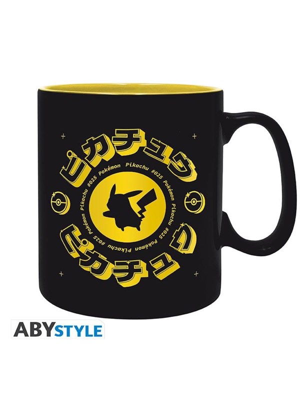 ABYstyle - POKEMON Mug Golden Pikachu Black Icon - Muggar