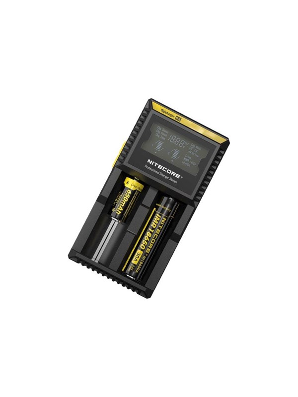 Produktfoto för NITECORE Digicharger D2 - Batteriladdare - 2 x batterier laddas - 500 mA