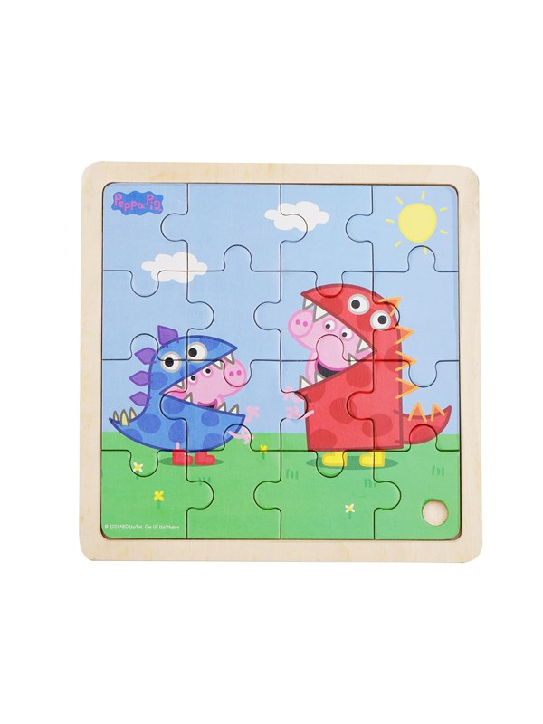 Barbo Toys Peppa Pig - Wooden Puzzle - Dino DressUp