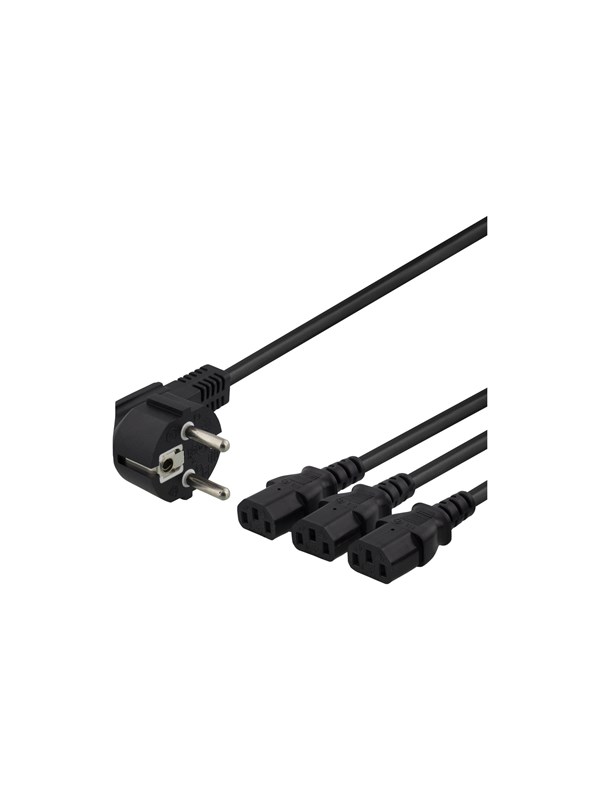 Deltaco Power Cable - 3 m