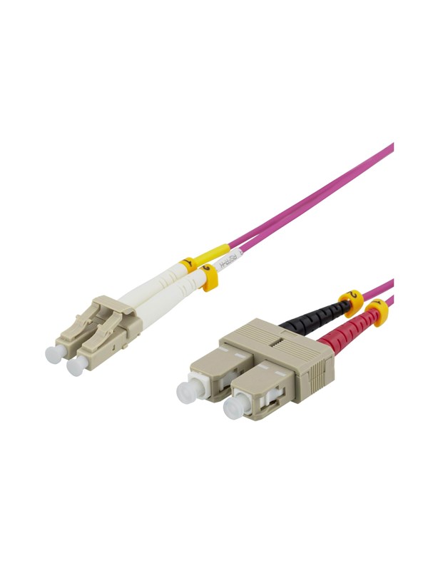 Deltaco LCSC-701 - patch cable - 1 m - pink - Rosa - 1m