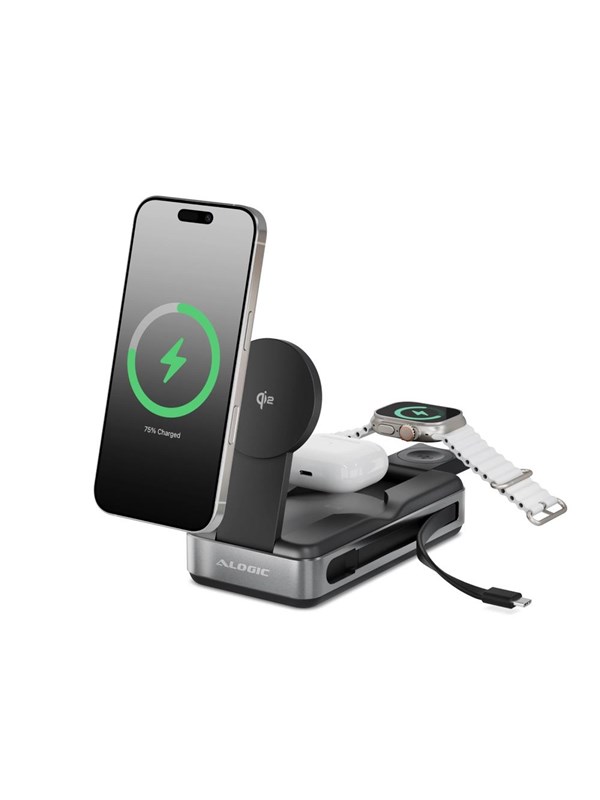 Produktfoto för Alogic Qi2 6-i-1 Power Bank Roam 21.000mAh 100W USB-C