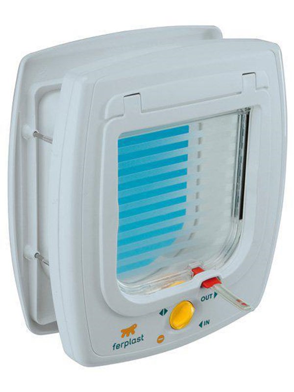 Ferplast - Dog &amp; Cat Door Swing 5 4-way - White