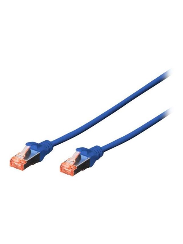 DIGITUS CAT 6 S-FTP Patch Cord - 1m (10-Pack) - Blå - 1m