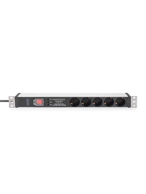 DIGITUS 5-Port - 1U - Aluminum PDU