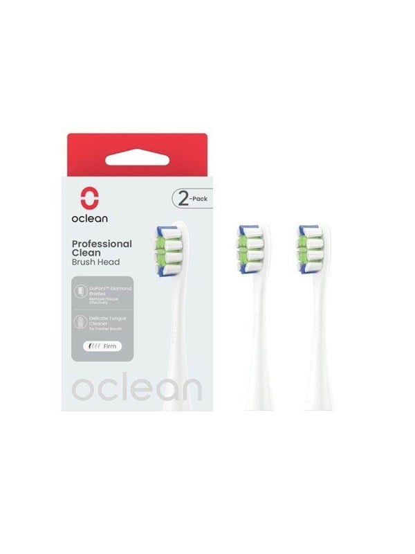 Alternativ bild 0 för Oclean Professional Clean Brush Head White 2 st