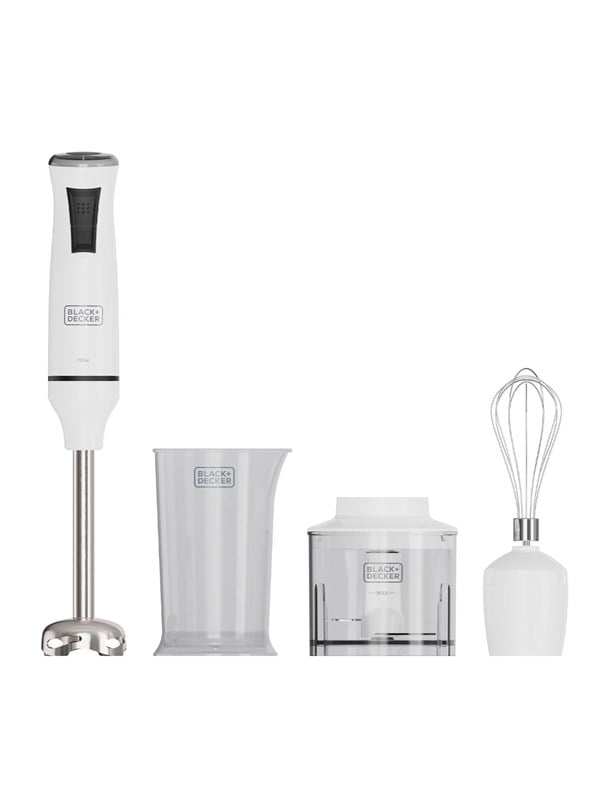 Black & Decker Stavmixer Hand Blender 750W White Accessories - 750 W