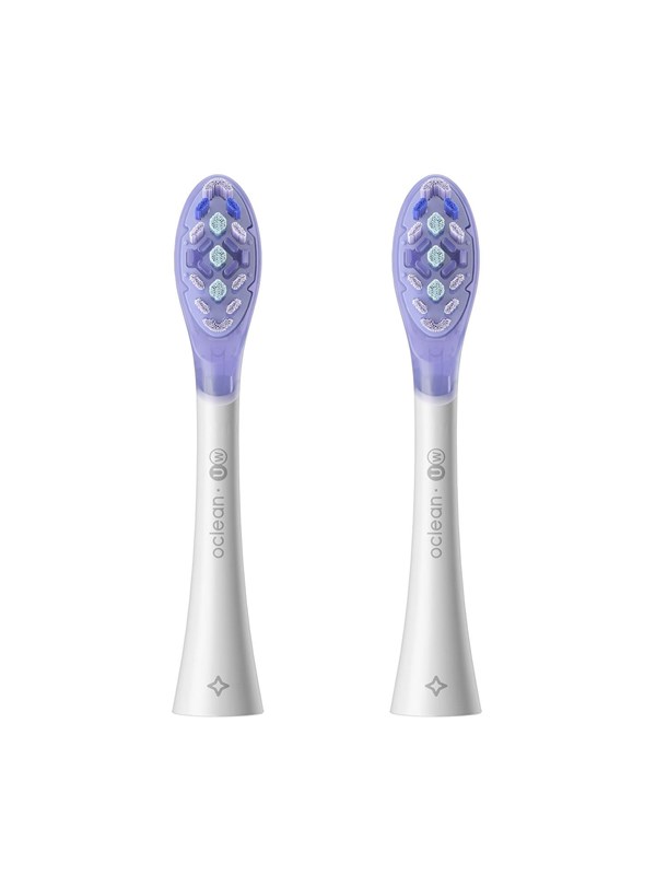 Oclean Borsthuvuden Brush Head Ultra White 2 Pack White