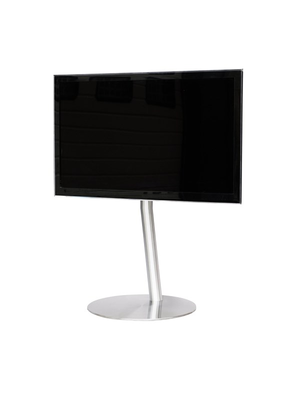 Sinox StandView TV-golvfäste, vinklat med roterbar topp - 26"-65" - Aluminium finish - Max 25 kg - recommended for 65"