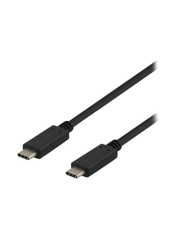 Deltaco USBC-1402 - USB-C cable - 24 pin USB-C to 24 pin USB-C - 1 m