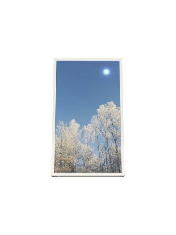 HI-ND EASY mounting kit - for digital signage LCD panel - portrait - white RAL 9003 - Max - recommended for 43"
