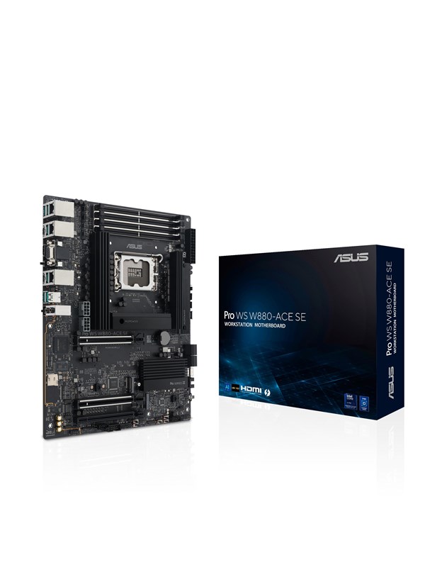 ASUS Pro WS W880-ACE SE Moderkort - Intel W880 - Intel LGA1851 - DDR5 RAM - ATX