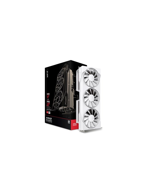 Produktfoto för XFX Swift AMD Radeon RX 9070 OC Triple Fan Gaming (vit)