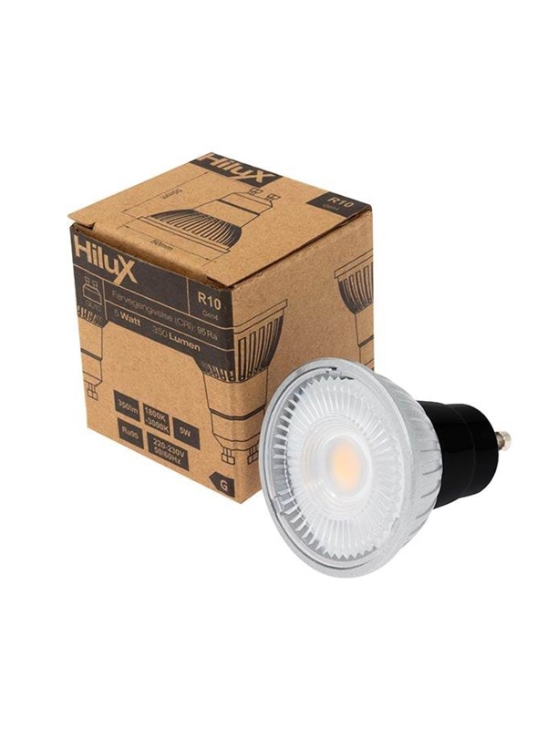 HiluX LED-glödlampa R10 - Dimtone - 5W - 1800-3000K - Ra97 - GU10