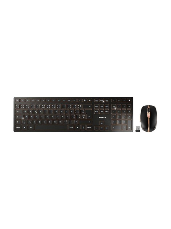 Cherry DW 9100 - Tastatur & Mus set - Svart
