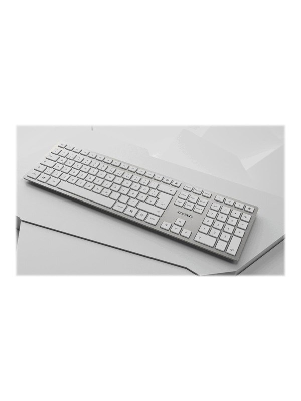Cherry DW 9100 SLIM - Tastatur & Mus set - Engelska (UK) - Vit