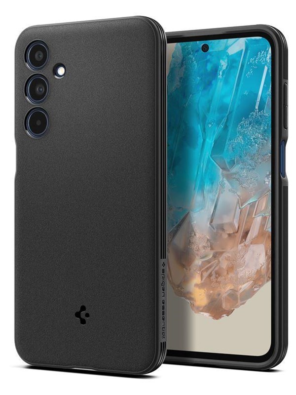 Produktfoto för Spigen Galaxy M35 5G Mobilskal Essential Sandblast - Matt Svart