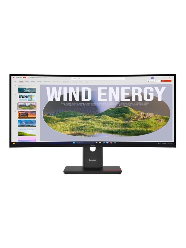 34" Lenovo ThinkVision T34WD-40 - 3440x1440 (UWQHD) - 120Hz - VA - 100W USB-C
